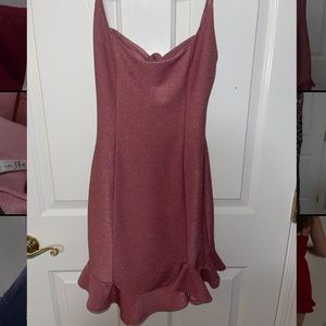 HOMECOMING- Lucy in the Sky sparkly pink bodycon dress